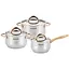 Набор кухонной посуды Magio VG-1201 с антипригарным покрытием из нержавеющей стали 1,9 л 2,6 л 3,6 л - миниатюра 1