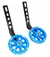 Опорні (тренувальні / додаткові) світлодіодні колеса для дитячого велосипеда 12'-20' синій (G00009961) - мініатюра 1