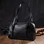 Цікава сумка-клатч зі знімними ручками з натуральної шкіри 22078 Vintage чорна - мініатюра 6