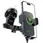 Автодержатель для телефона с БЗП Acefast D53 wireless charging car holder with electric clamp for dashboard черный - миниатюра 3