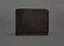 Кожаное портмоне 4.4 (с зажимом) Темно-коричневый краст карбон - миниатюра 1