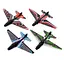 Дитячий пістолет Baby Toys 331-8A стріляє літаками, 4 шт., Air Battle катапульта, Жовтий - мініатюра 4
