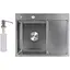Кухонная мойка Lidz Handmade 3.0/1.0 мм H6350R LDH6350BRUR45587 - миниатюра 1