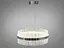 Кругла кришталева світлодіодна люстра для спальні, 66Вт, колір хром - мініатюра 2