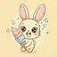 Картина за номерами Art Craft Солодкий день зайчика 30х30 см (15617-AC) - мініатюра 2