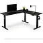Компьютерный угловой стол Di Volio Montaro с регулируемой высотой черный - миниатюра 10