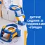 Дитяче складане сидіння на унітаз зі сходинками та ручками 2в1 + Горщик Жовто-синій - мініатюра 2