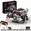 Конструктор двигателя BMW F1 V8 аккумуляторный мотор с приложением STEM конструктор двигателя внутреннего сгорания для детей и взрослых, 664 детали - миниатюра 2