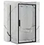 Душова кабіна Rea Rapid Swing 90x120 black REA-K6422 + REA-K6407, Чорний матовий, Універсальна, прозорий - мініатюра 1