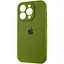 Чохол Epik Silicone Case Full Camera Protective AA для Apple iPhone 15 Pro Max 6.7 Зелений/Dark Olive - мініатюра 3