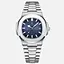 Мужские наручные часы Poedagar Great (Серебристые с синим) - миниатюра 1