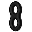 Эрекционное кольцо Crazy Bull Super Soft Silicone Double II Cock Ring черный - миниатюра 2