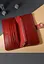Кожаный портмоне Classic красный - миниатюра 5