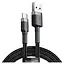 Кабель Baseus USB2.0AM-Type-C M, 1 м,(20V/3A), (60W) Сірий-Чорний,CATKLF-BG1 (CATKLF-BG1) - мініатюра 1