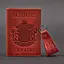 Подарочный набор кожаных аксессуаров с украинской символикой коралл. - миниатюра 5