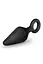 Анальна пробка Anal Adventures Platinum Loop Plug Small 7.6 см (чорний) - мініатюра 2