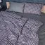 Простыня MirSon Сатин 22-1372 Silver Checkered 180x220 см (2200010474718) - миниатюра 2