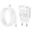 МЗП Hoco C109A Fighter PD20W+QC3.0 (1USB-A/1C) + кабель Type-C to Type-C White - мініатюра 5