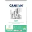 Альбом для эскизов на спирали Canson 1557 А4 (21х29.7см) 120г/м2 50л белый цвет - миниатюра 1