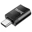 Переходник Hoco UA17 Type-C (папа) - USB (мама) USB 3.0 Черный - миниатюра 3