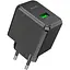 Мережевий зарядний пристрій Hoco CS12A QC3.0 1 USB швидке заряджання чорний - мініатюра 1