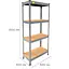 Металевий стелаж Emby Light Series (розмір 1500х600x450мм) 4 полиці ДСП до 100кг Оцинкований - мініатюра 2