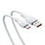 USB кабель Baseus Pudding Series Fast Charging Cable USB to Type-C 100W 2 м білий P10355703221-01 - мініатюра 1