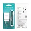 Мережевий зарядний пристрій з кабелем Borofone BA20A Sharp single port charger set(Micro) 10. 5W білий - мініатюра 2