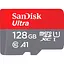 Карта пам'яті 128Gb microSDXC (UHS-1) SanDisk Ultra class 10 A1 (140Mb/s) (SDSQUAB-128G-GN6IA) - мініатюра 2