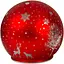 Світильник декоративний Chomik Куля скляний LED червоний 12x11 см (BOZ1853) - мініатюра 1
