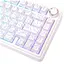 Игровая механическая клавиатура AULA F75 / Три режима подключения / Seiya Switch / White Lines - миниатюра 5