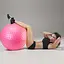 Мяч для фитнеса (фитбол) Cornix 55 см массажный Anti-Burst Pink XR-0469 - миниатюра 7