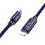 Дата кабель Hoco U125 Benefit 27W Type-C to Lightning with display (1.2m) Purple - мініатюра 2