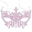 Елочная игрушка MIS LT Маска 18х10 см розовый - миниатюра 1