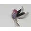 Серебряная брошь Dear Птица с фианитами. 9007.56С - миниатюра 3