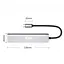 USB-хаб XON SmartHub 7 в 1 (HDMI, SD/TF, 2xType-C, 2xUSB3.0) Сірий (UHCHP074300G 5177) - мініатюра 4