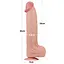 Фаллоимитатор LoveToy Sliding-Skin Dual Layer Dong King Sized 36 см телесный - миниатюра 18