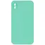 Чехол Silicone Case Square Full Camera Protective AA No Logo для Apple iPhone XS Max 6.5 Бирюзовый/Turquoise - миниатюра 1