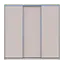 Шафа купе Doros Сіті Лайт Кашемір 3 ДСП 225х60х225 (80736377) - мініатюра 2
