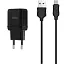 Адаптер блок і кабель зарядний комплект Hoco C22A 1USB 2.4 А Micro cable чорний - мініатюра 1