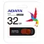 Флеш-накопичувач Adata Flash 32Gb C008 black+red (AC008-32G-RKD) - мініатюра 2