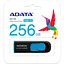 Флеш-накопичувач Adata Flash 256Gb USB 3.2 UV 128 Black/Blue (AUV128-256G-RBE) - мініатюра 4