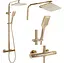 Душовя система Rea Tom з термостатом gold REA-P7102, Золотий - мініатюра 2