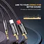 Кабель аудіо Ugreen AV116 2RCA to 3.5 mm стерео розгалужувач 1 м (60240) - мініатюра 2