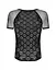 Мужская полупрозрачная футболка с орнаментом Obsessive T102 T-shirt черная S/M/L - миниатюра 5