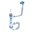 Сифон для мийки SantehPlast M-05.00 1 1/2" з переливом Лотос-мийка + гнучка труба 40х40/50 30412 - мініатюра 2