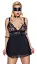 Комплект Cottelli Collection Bondage Babydoll XL черный - миниатюра 5