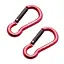 Брелок-карабін Munkees 3236 Pear 6х60 мм пара Red (1012-3236-RD) - мініатюра 1