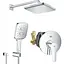 Душова система прихованого монтажу Grohe QuickFix Start UA25183007, Хром - мініатюра 1
