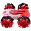 Машинка HG4-33-03 червона, трюкова р/к 2.4G, 16 см, акумулятор, світло та музика, роликові колеса - мініатюра 1